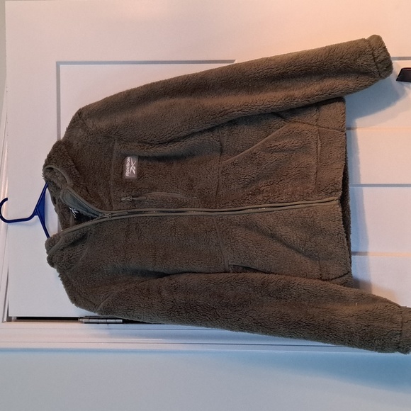 Reebok Jackets & Blazers - New sherpa Reebok jacket with hood/ color sage / with tags